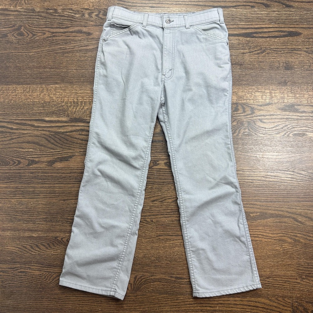 Levis With A Skosh More Room Jeans Mens 31x29 Gray Light Wash Relaxed Straight